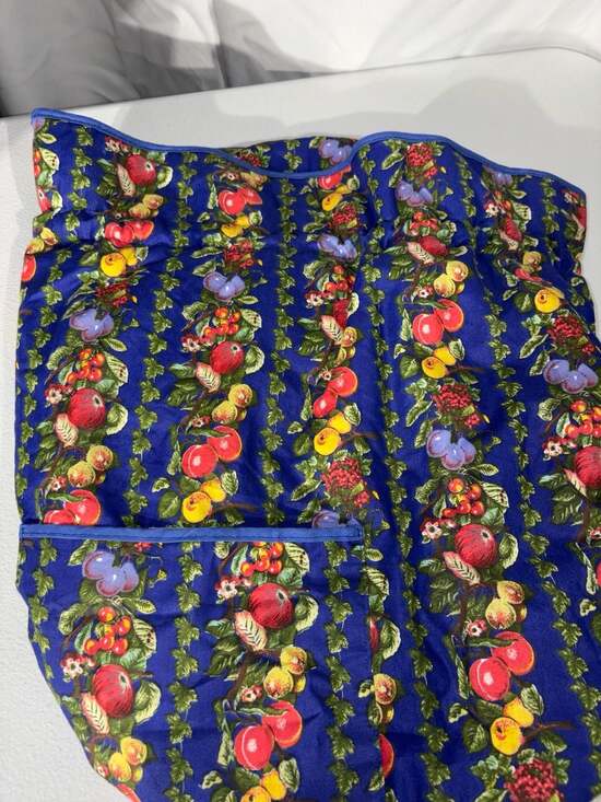 Portmeirion Handbags - Portmeirion Pomona Fruit Pattern Fabric Drawstring Bag
